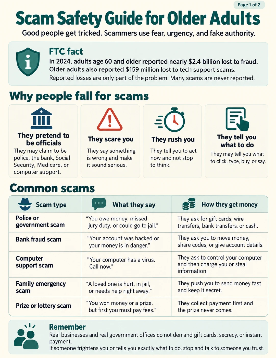 Readable scam safety guide for older adults